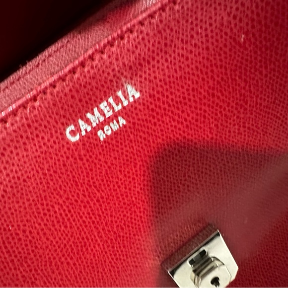 Camelia Roma red leather bag - Picture 10 of 12